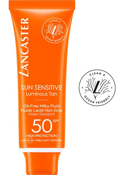Sun Sensitive Oil-Free Milky Fluid SPF50 Hassas Ciltler Için Yüksek Güneş Koruyucu Süt 50 ml