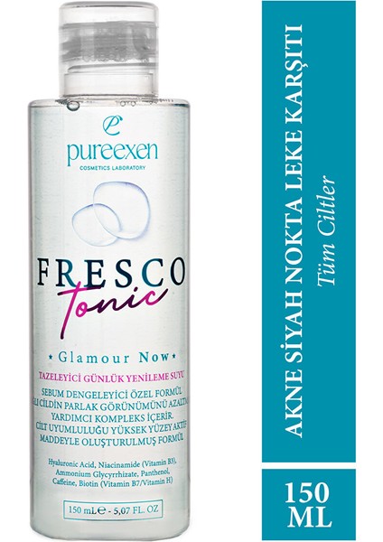 Cosmetıcs Fresco Tonic – Akne Siyah Nokta Leke Karşıtı Koruyucu Günlük Cilt Temizleyici