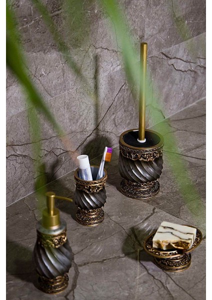 Irya Queen 4 Parça Banyo Seti Bronz