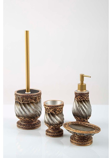 Irya Queen 4 Parça Banyo Seti Bronz