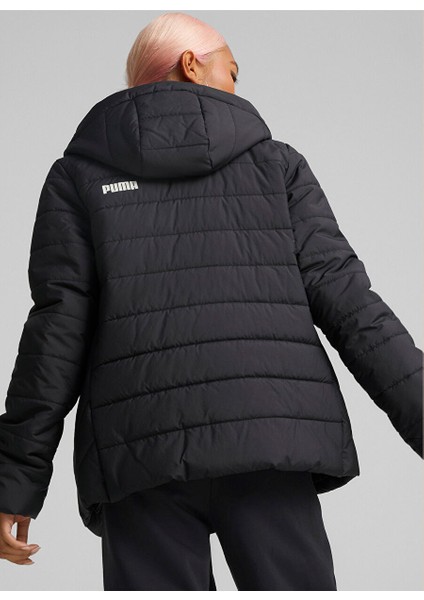 Siyah Kadın Fermuarlı Mont Ess Padded Jacket fiyatları