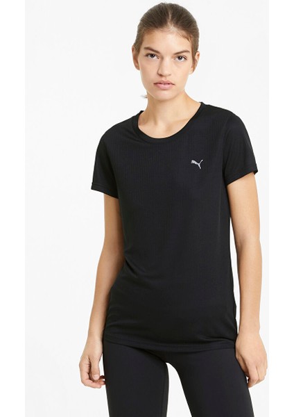 52031101 Performance Tee W O Yaka Normal Siyah Kadın T-Shirt