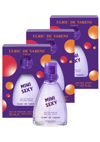 Mini Sexy Çiçeksi Kadın Parfüm Edp 3'lü Set 3X25 ml