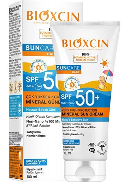 Suncare Baby SPF50+ Mineral Güneş Kremi 100 ml modelleri