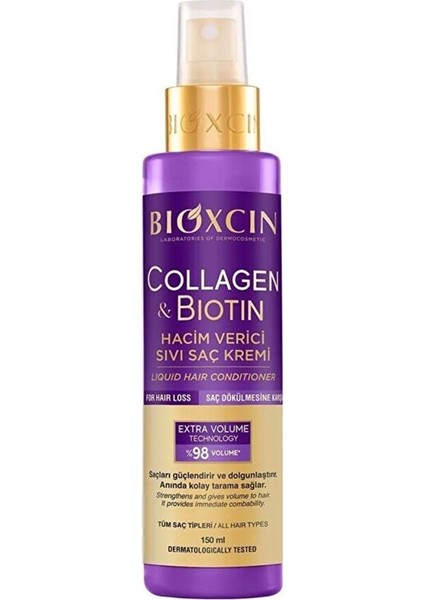 Collagen Biotin Hacim Verici Sıvı Saç Kremi 150 ml