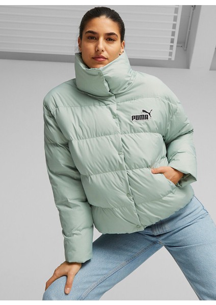 Yeşil Kadın Fermuarlı Mont Better Polyball Puffer Green Fog