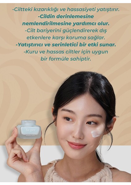 Huş Ağacı Özü ve Hyaluronik Asit Içeren Nemlendirici Yatıştırıcı Krem Kore 50 ml modelleri