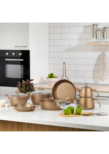 New Range Çeyiz Seti 11 Parça-Bakır