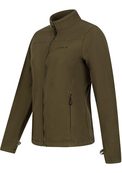 Cara Kadın Tam Fermuarlı Ince Polar Sweatshirt Haki fiyatları