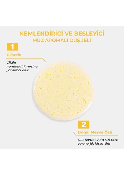 Nemlendirici ve Besleyici Muz Aromalı Duş Jeli 400 ml