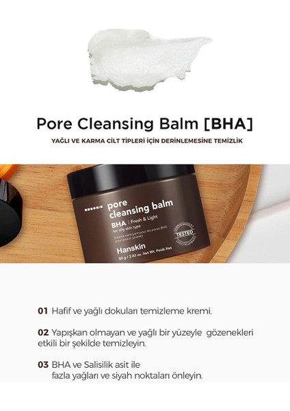 Pore Cleansing Balm Bha- Karma ve Yağlı Ciltler/gözenek ve Makyaj Temizleme Balmı [ 80 G ]