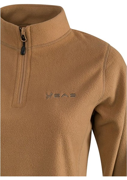 Camila Kadın Yarım Fermuarlı Ince Polar Sweatshirt