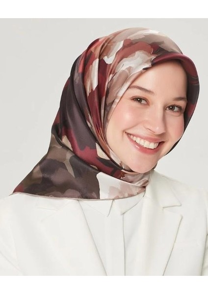 Armine Ipek Eşarp Nostalji - 8534-35 Bordo Twill
