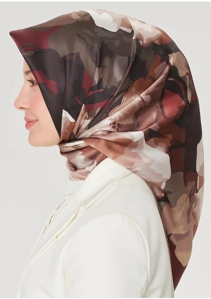 Armine Ipek Eşarp Nostalji - 8534-35 Bordo Twill modelleri