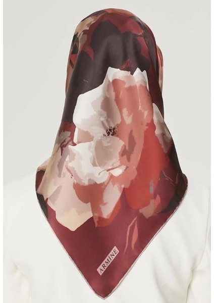 Armine Ipek Eşarp Nostalji - 8534-35 Bordo Twill fırsatları
