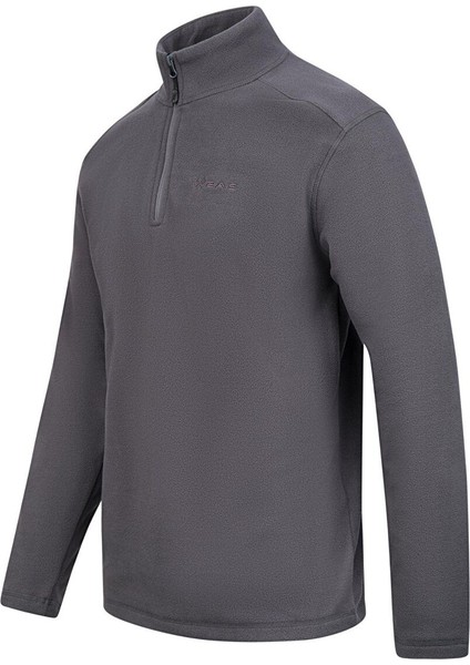 Cedric Erkek Yarım Fermuarlı Ince Polar Sweatshirt Antrasit modelleri
