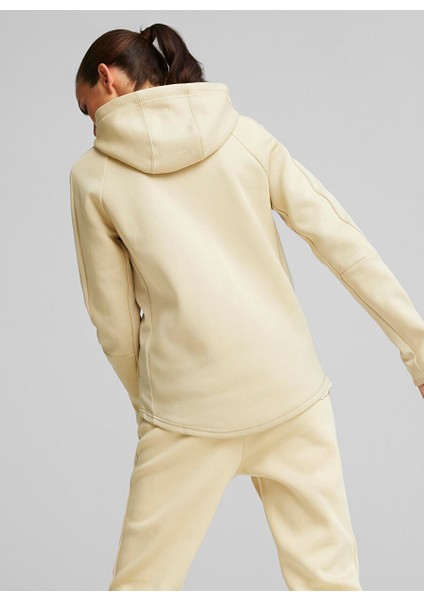 Bisiklet Yaka Krem Kadın Sweatshırt 67308588 Evostrıpe Full-Zip Hood indirimleri