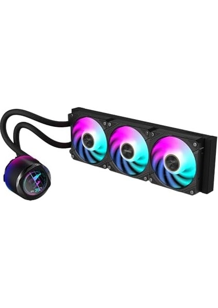 Waterforce x Iı 360 Manyetik Kilitleme Mekanizmalı Fan, 60 x 60MM Full Color LCD Ekran, Profesyonal Gaming Sıvı Cpu Soğutucu modelleri