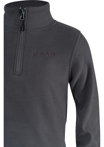 Clara Çocuk Yarım Fermuarlı Ince Polar Sweatshirt modelleri