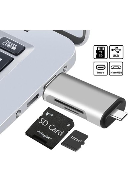 5848 Type C USB Kart Okuyucu Micro Sd Card Reader Çevirici Dönüştürücü Adaptör modelleri