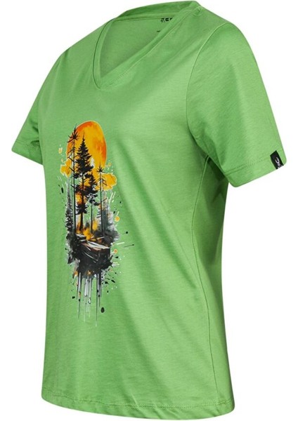 Alone Baskılı V Yaka Kadın T-Shirt 413 fiyatları