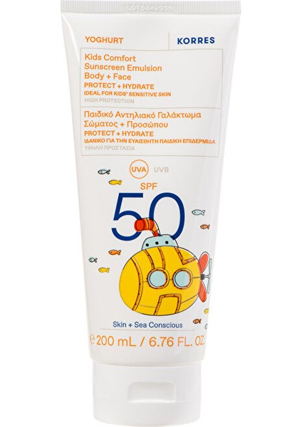 Kr Yoghurt Face&body Çocuklar Için Güneş Kremi SPF50 200ML