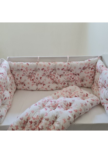 60 x 120 - Bebek Beşik Kenar Koruma Takımı - 40 cm Yükseklik, Yıkanabilir modelleri