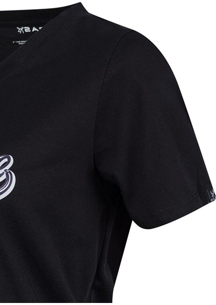 Alone Baskılı V Yaka Kadın T-Shirt 406 modelleri