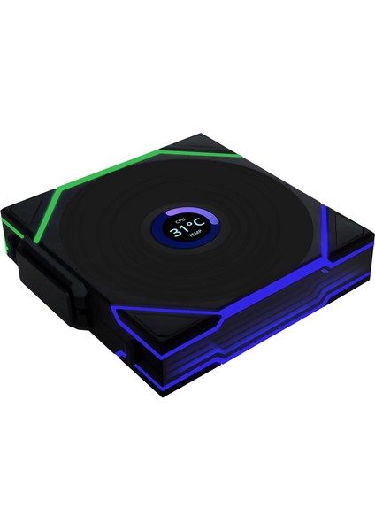 Li Unı Fan Tl Wıreless LCD 1X120MM Siyah Kasa Fanı (G99.12TLLCD1W1B.00)