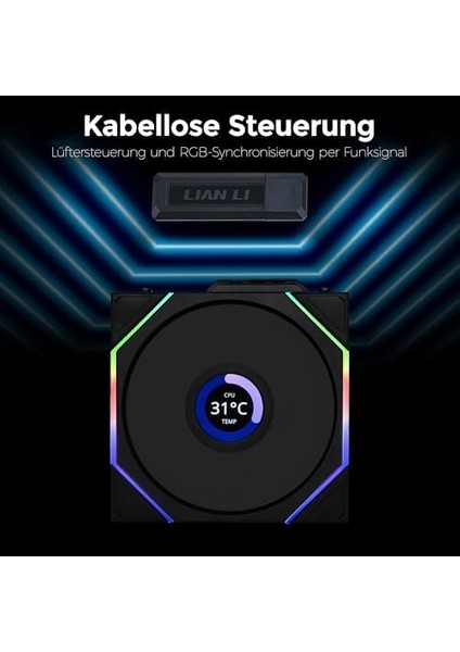 Li Unı Fan Tl Wıreless LCD 1X120MM Siyah Kasa Fanı (G99.12TLLCD1W1B.00) modelleri