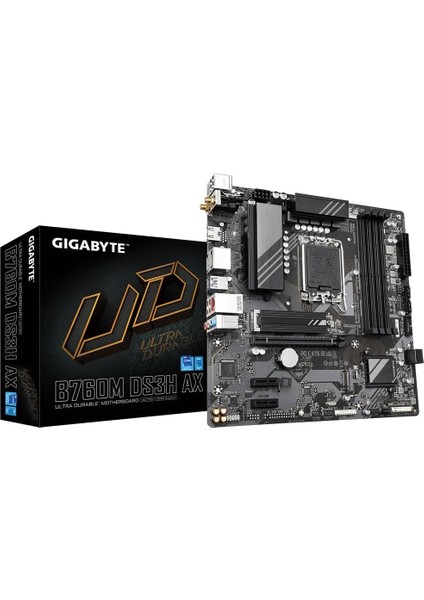 B760M DS3H Ax Wıfı6 Intel LGA1700 Matx Ultra Durable Anakart