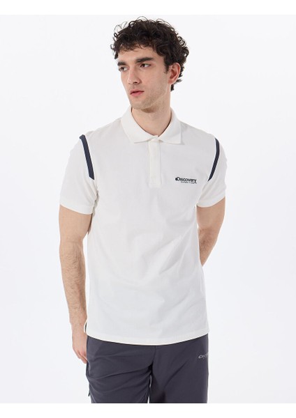 Beyaz Erkek Basic Polo T-Shirt D4SM-TST3245