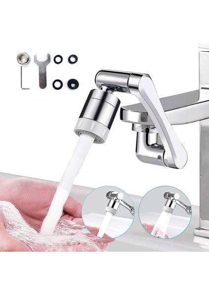 Xlotus L 1080 Derece Hareketli Oynar Musluk Başlığı Krom - Tüm Banyo ve Mutfak Bataryaları ile Uyumlu