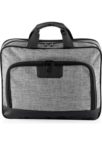 Modern 15.6” Su Geçirmez Kumaş ve Fermuar Koruyuculu Macbook Notebook Laptop El Çantası Gri ETK10