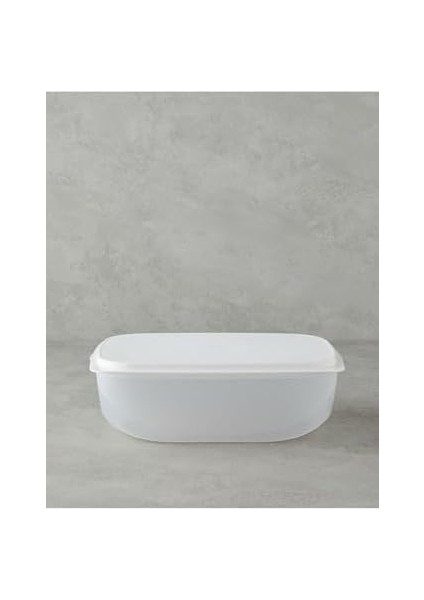 Home Morgan Plastik Saklama Kabı 30X21,5 cm Beyaz