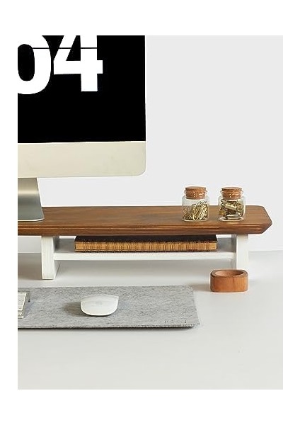 Wood Monitör Yükseltici, Monitör Standı, Ahşap Ekran Yükseltici (Meşe) fiyatları