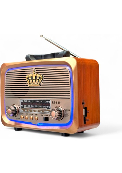 Nostalji Eskitme Radyo,güneş Panelli LED Detaylı Trend Nostajik Radyo indirimleri