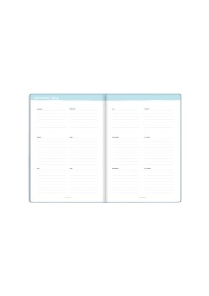 Color 15X21 Keten Süresiz Planlayıcı Ajanda Defter Pembe
