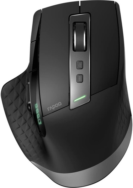 MT750S Kablosuz Fare Kablosuz Fare 3200 Dpı Sensör Çevre Dostu Şarj Edilebilir Pil Ergonomik Sağ Elini Kullananlar Pc ve Mac Için - Siyah