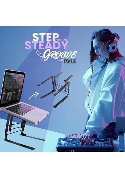PLPTS38 Dizüstü Bilgisayar Standı, Ayarlanabilir Yükseklik, Ergonomik Tasarım, Kaymaz Dişler, Dj Mikseri, Ses Cihazları, Iş Istasyonu, Oyun ve Ev Için modelleri