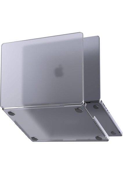 MacBook Air 13,6 ile Uyumlu M4 (A3240) M3 (A3113) M2 (A2681) Polikarbonat Sert Koruyucu Çizilme ve Darbe Önleyici Kılıf (Mat-Uzay Gri, 13.6 Inç 2022-2023-2024-2025)