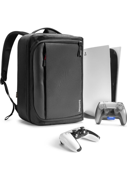 Trl Backpack For Ps5/ Ps5 Pro Console, Accessories, Protective Carrying Case Storage Bag Compatible With Sony Playstation 5 Console, Headset, 2 Game Discs, Ps5 Controller, Charging Station