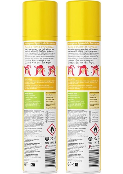 Spanish Summer Kuru Şampuan - Spanish Summer Dry Shampoo X2 Adet