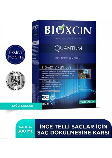 Quantum Yağlı Saçlar Için Şampuan 300ML
