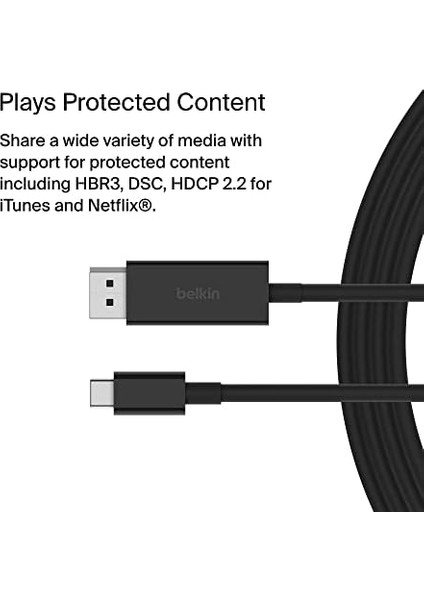 USB Tip C - Displayport 1.4 Kablo 6.6ft/2m, 32.4gbps, 8K@60Hz Veya 4K@144HZ, Hbr3, Dsc, Hdcp 2.2, Dp Alt Modu, Geriye Dönük Uyumlu, Windows, Macos, Ipados, Android ve Daha Fazlası ile Çalışır modelleri
