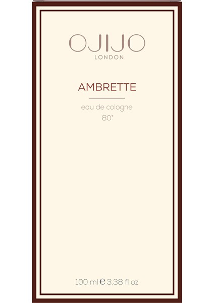 Ambrette Kolonya 100 ml - 80° Edc