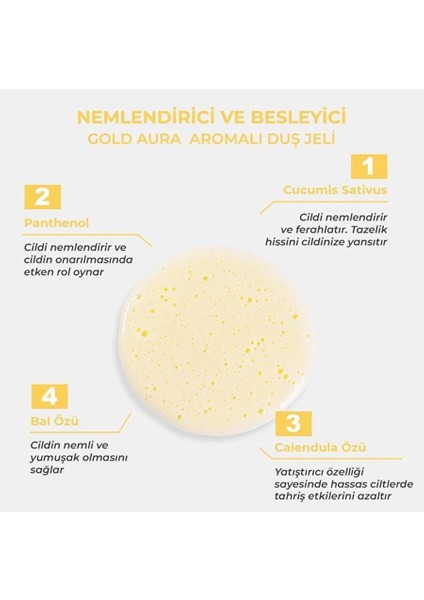 Gold Aura Nemlendirici ve Besleyici Mistik Kokulu Duş Jeli 400 ml