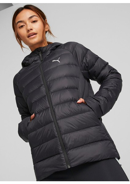 Siyah Kadın Kapüşonlu Mont 84940701-PACKLITE Down Jacket