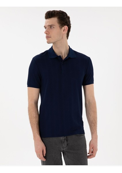 Lacivert Slim Fit Tişört