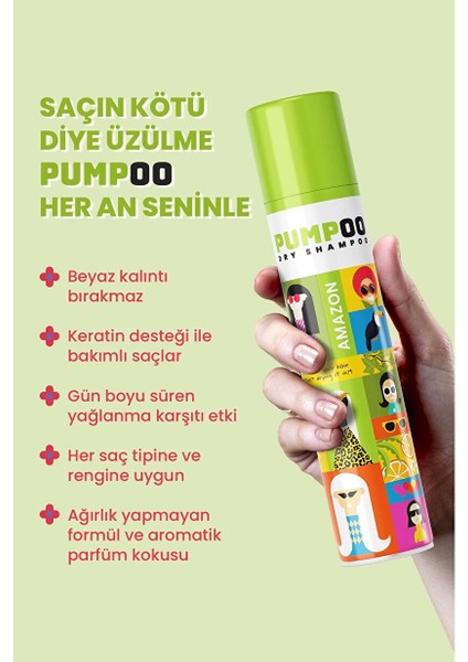 Amazon Kuru Şampuan - Amazon Dry Shampoo X2 Adet